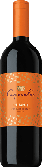 Caposaldo Chianti red wine bottle from Tuscany, Italy