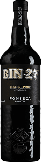 Fonseca Bin 27 Port wine bottle from Portgual