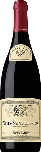 Louis Jadot Nuits St. Georges red Burgundy wine bottle from France