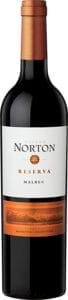 Bodega Norton Malbec Reserva red wine bottle from Argentina