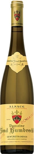 Domaine Zind-Humbrecht Gewurztraminer white wine bottle from Alsace, France