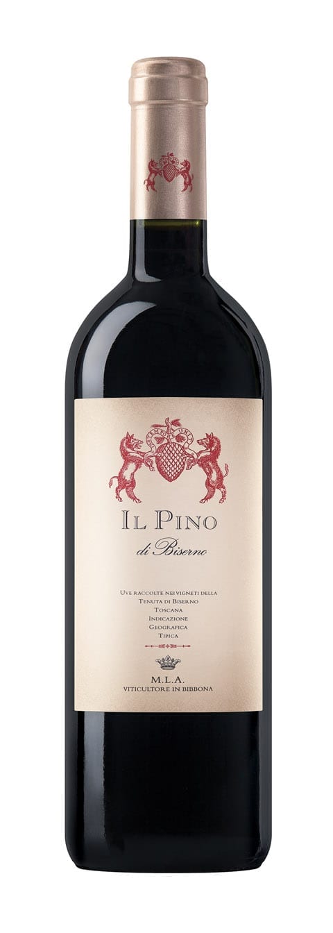 Tenuta di Biserno Il Pino, red Italian wine bottle, Tuscany, tuscan, Maremma