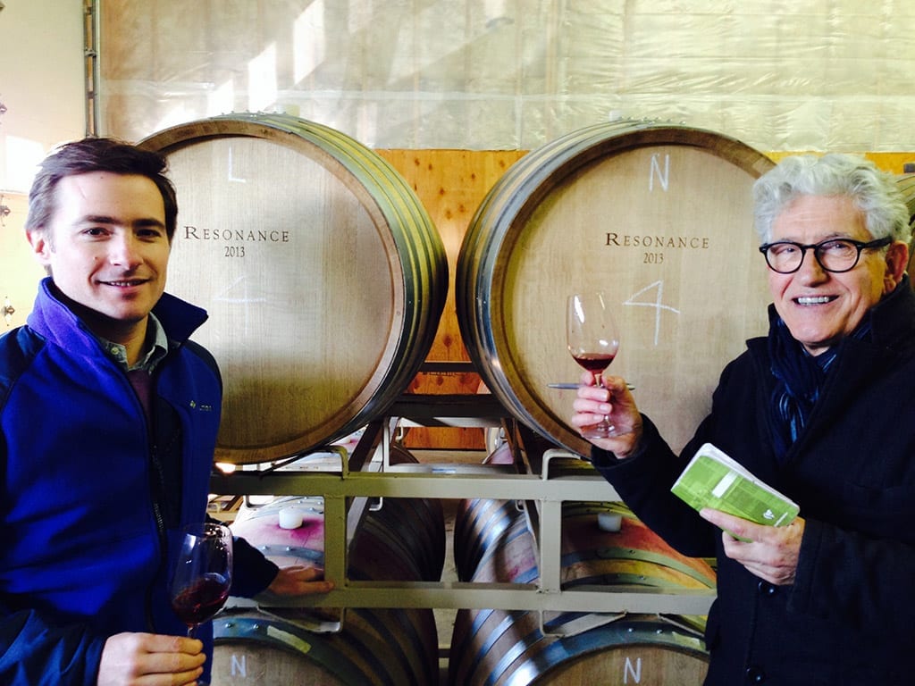 Thibault Gagey, Head of Operations, and Jacques Lardière, Winemaker for Resonance