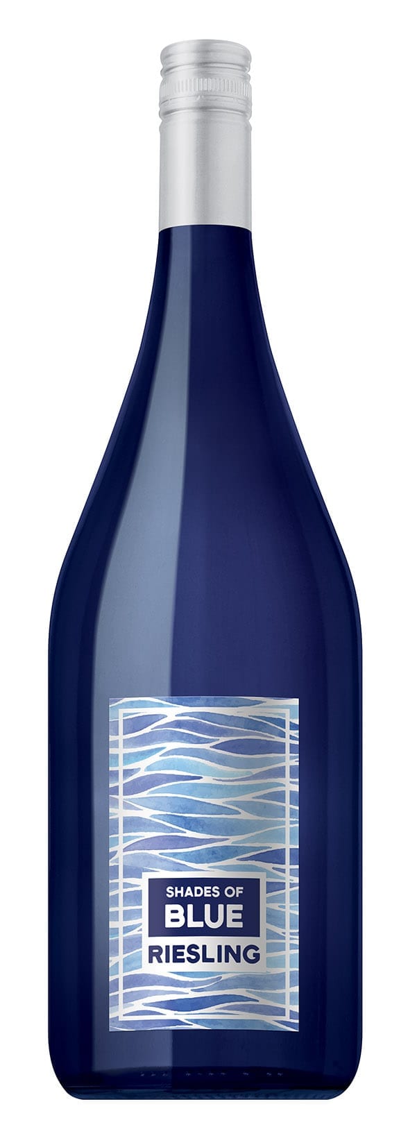 Shades of Blue, wine bottle, riesling