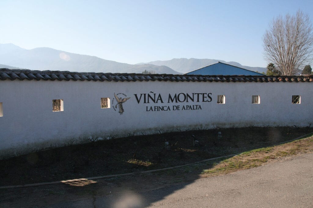 Montes Winery entrance, Chile