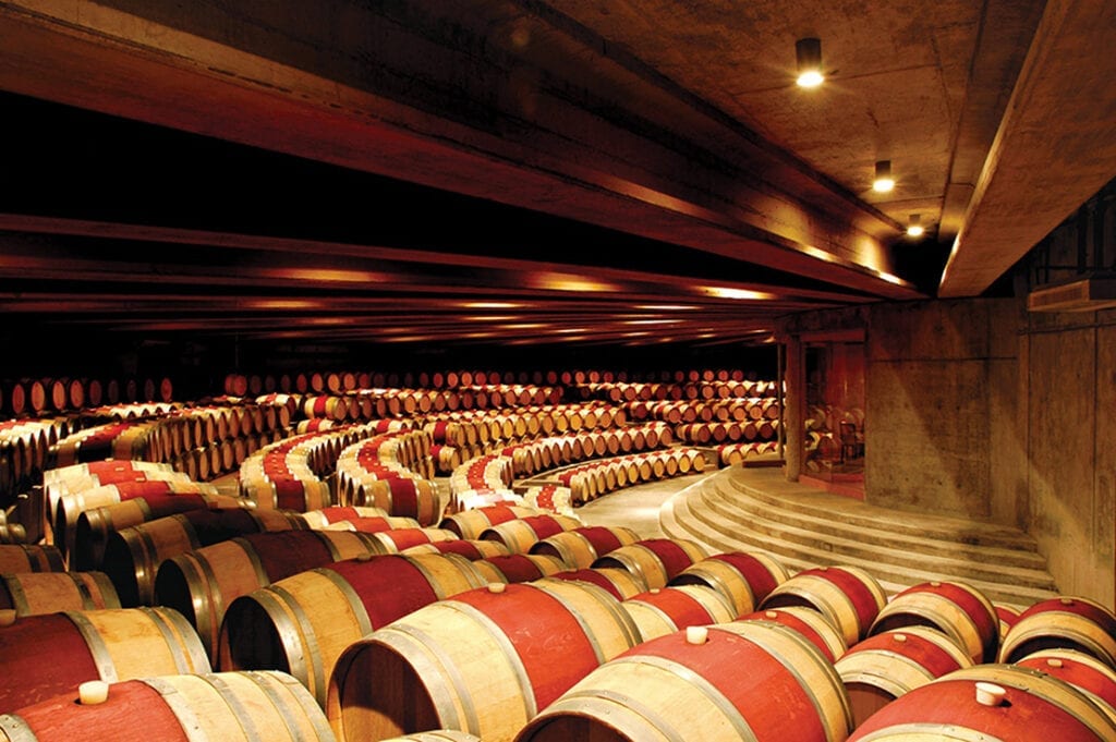 Montes Winery - barrel room - Chile
