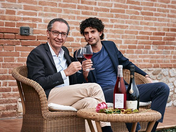 Alberto Medici and Alessandro Medici, Tasting Lambrusco Wines