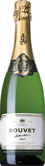 Bouvet Ladubay Signature Brut sparkling wine bottle from the Loire Valley in France