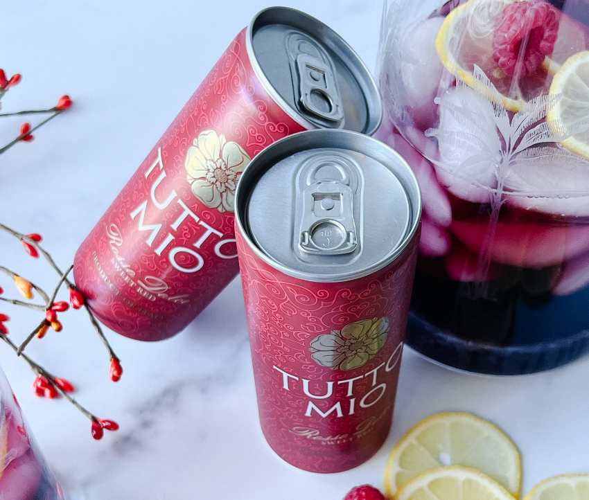 Tutto Mio cans in cocktail, an excellent drink for Try January (instead of Dry January)