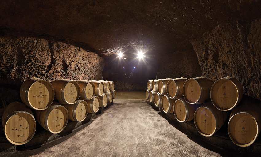 Bouvet Ladubay's UNESCO underground cellars in Saumur, Loire Valley