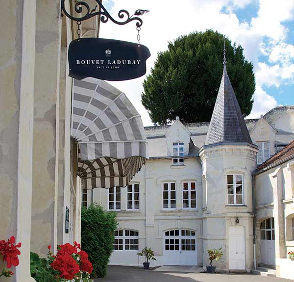 Bouvet Ladubay cellars entrance in Loire Valley, France