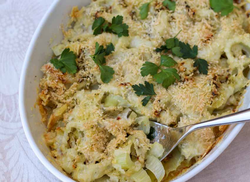 On the spring French menu: Fennel Gratin