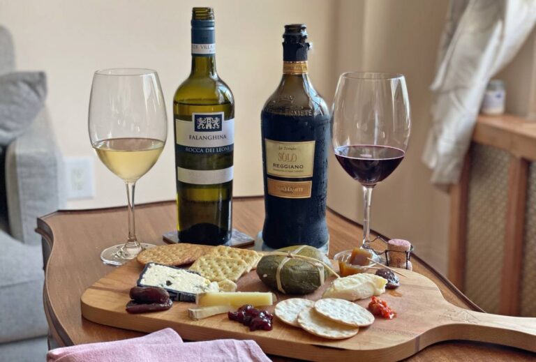 Artisanal cheese and Italian wine