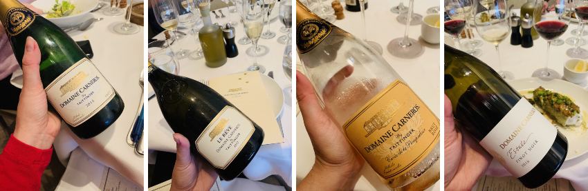 Domaine Carneros sparkling wine line-up